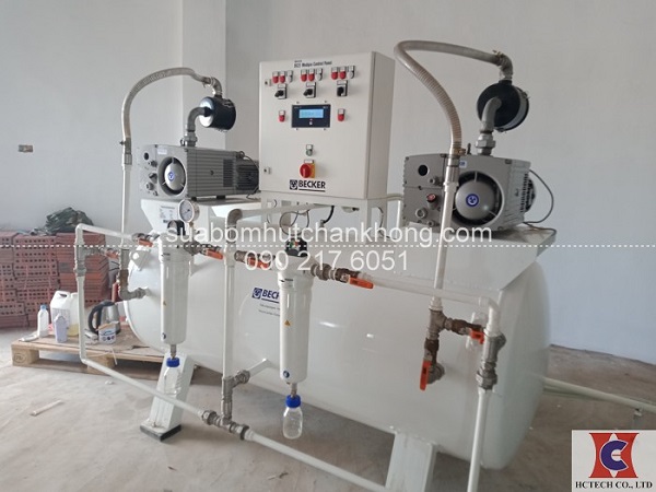 Bàn giao hệ thống bơm hút chân không chính hãng Becker tại Bệnh viện nhi Thái Bình