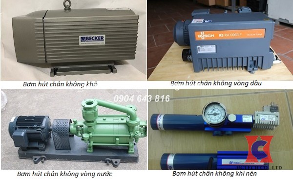 Phân loại máy bơm hút chân không