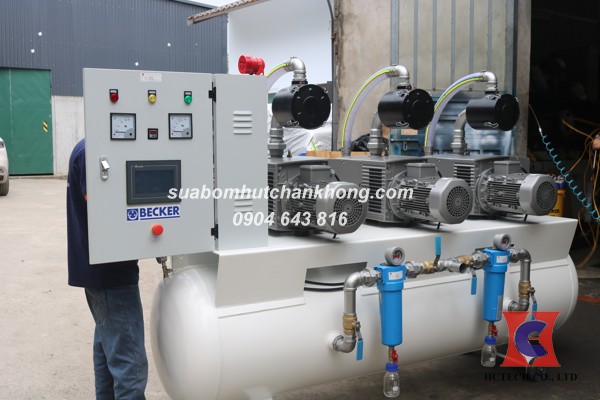 Hệ thống máy bơm hút chân không y tế