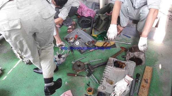 cach sua bom hut chan khong vong dau bi tac duong ong dan dau