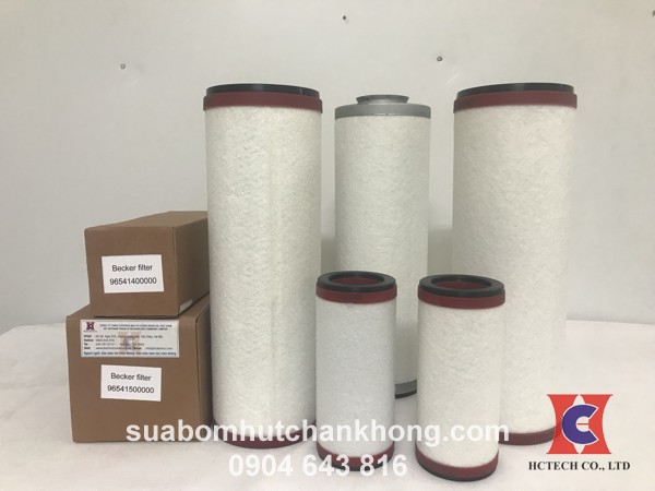 Lọc tách dầu bơm chân không hãng Becker