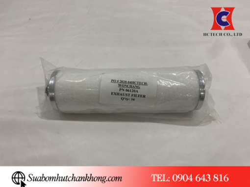 Thay thế lọc tách dầu Wonchang sau 2500-3000h hoạt động