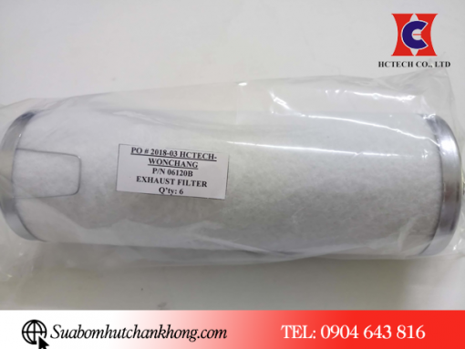 Thay thế lọc tách dầu chân không 06120B định kỳ 1500-300h
