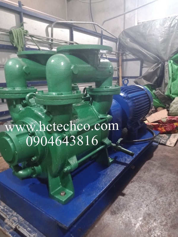 Sửa Bơm Hút Chân Không Vòng Nước 2 Cấp Bị Hư Hỏng Nặng