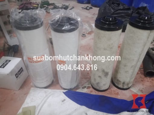 loc tach dau bom chan khong busch bi hu hong can thay the