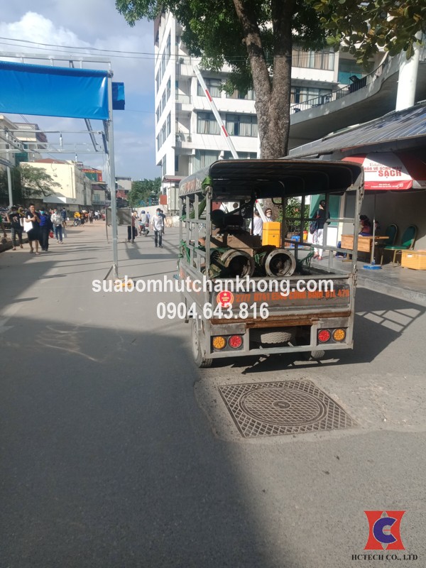 sua bom chan khong vong dau busch ra250 cho benh vien bach mai