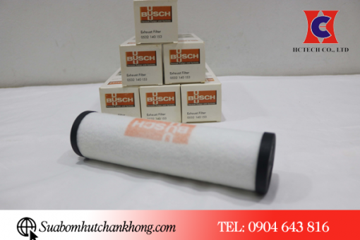 Lọc tách dầu Busch có lớp nỉ lọc mịn, hiệu quả lọc cao