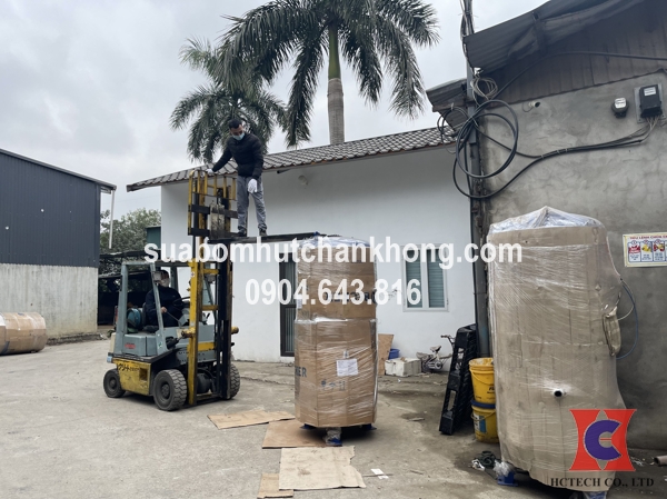 Đóng gói hệ thống bơm hút chân không