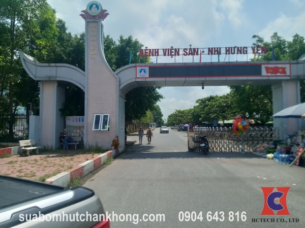 Khảo sát bơm chân không tại bệnh viện sản nhi Hưng Yên 