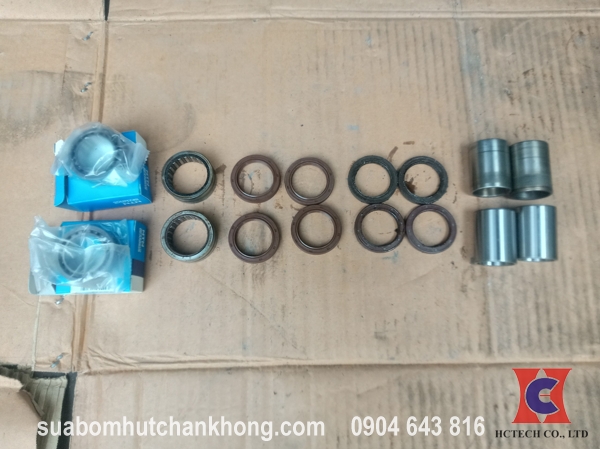Thay thế vòng bi, phớt và cabi cho bơm chân không