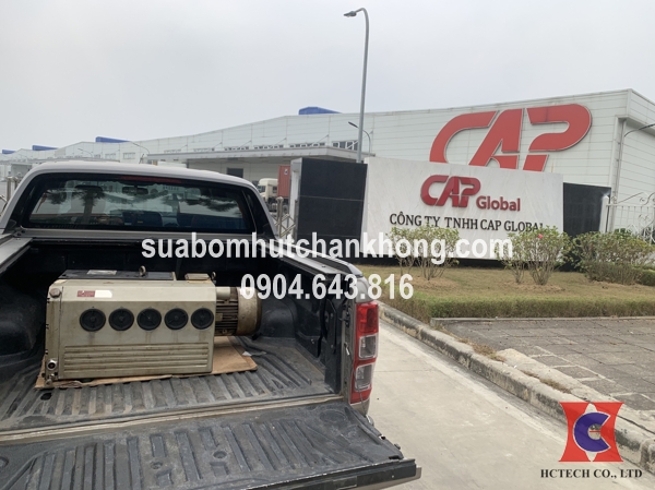 Sửa chữa bơm hút chân không Rietschle cho công ty Cap Global