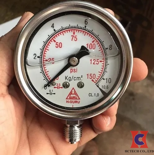 Chọn đồng hồ đo áp suất có dầu để tránh rung lắc kim