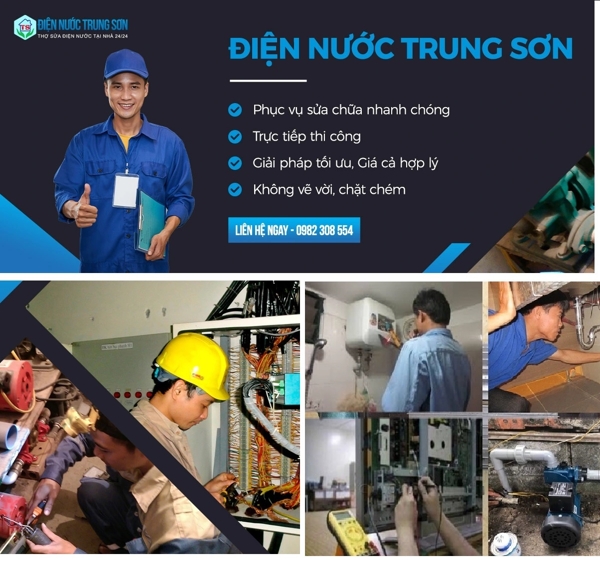 Dịch vụ sửa chữa của điện nước Trung Sơn