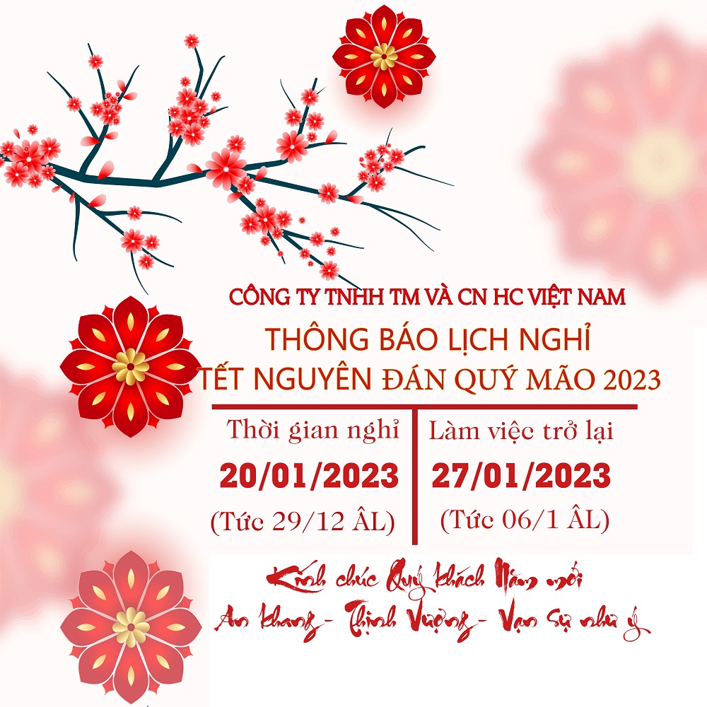THÔNG BÁO LỊCH NGHỈ TẾT NGUYÊN ĐÁN QUÝ MÃO 2023