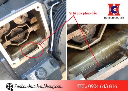 Vị trí lắp đặt của van hồi dầu chân không