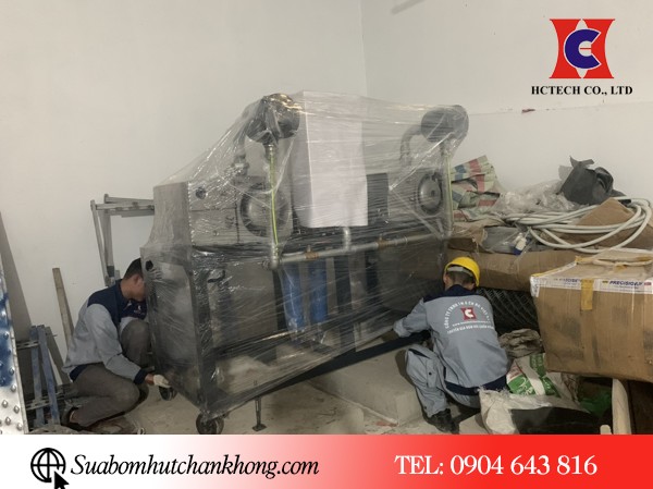 Cố định bơm ở vị trí theo quy định