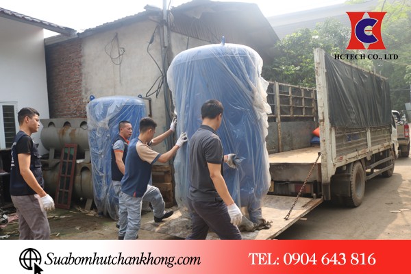 Vận chuyển hệ thống lên xe để bàn giao