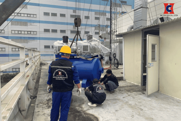 bàn giao hệ thống bơm chân không cho nhà máy samkwang vina (3)