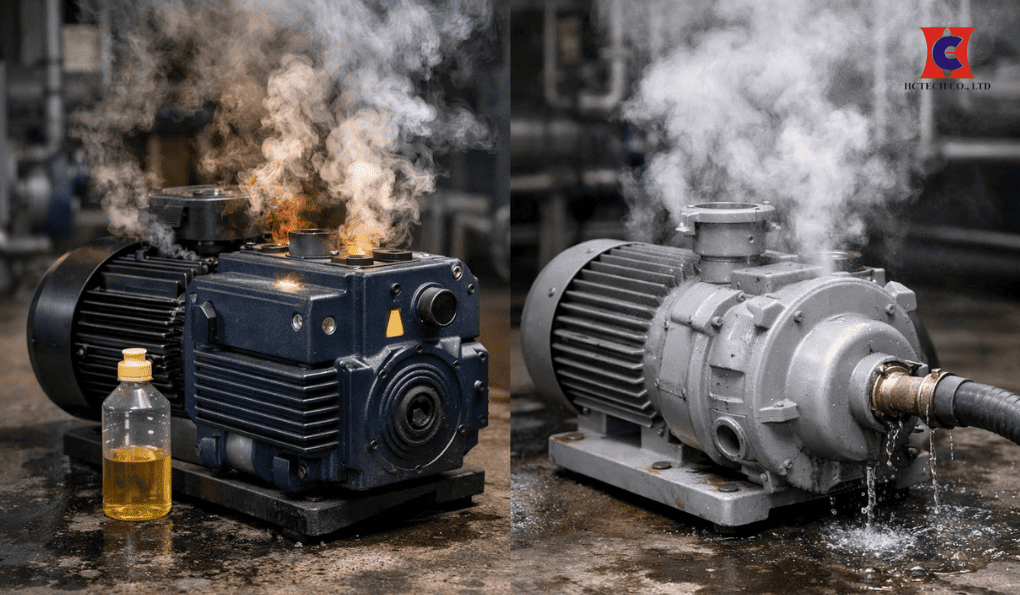 Bơm chân không bị nóng – Nguyên nhân và cách khắc phục theo từng loại bơm